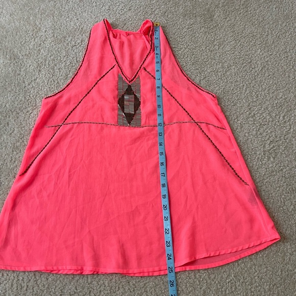 Beaded Sheer Tank Top - Size: Small - Picture 4 of 6
